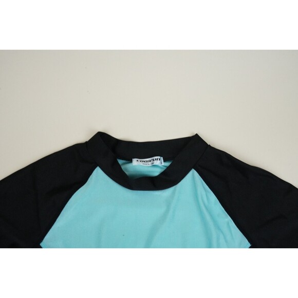 Women's Coolrun Blue Long Sleeve Swim Shirt Size S UPF 50+ Sun Protection - Picture 4 of 8